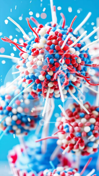 Intra Συλλεκτικό Ξύλινο Παζλ Plywood  4mm - Πολύχρωμα cupcakes και καραμέλες που μοιάζουν με πυροτεχνήματα Σε Ξύλινο Κουτί - Διαστάσεις: 10x10 cm – 25 κομμάτια