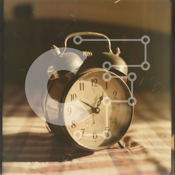 Intra Συλλεκτικό Ξύλινο Παζλ Plywood  4mm - Το Vintage Ξυπνητήρι ρυθμίστηκε στις 11:15 π.μ Σε Ξύλινο Κουτί - Διαστάσεις: 10x10 cm – 25 κομμάτια