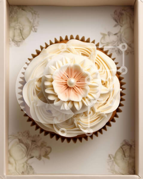 Σετ των 2 Intra Συλλεκτικό Ξύλινο Παζλ Plywood  4mm - Διακοσμημένο Cupcake σε οβάλ κουτί Σε Ξύλινο Κουτί - Διαστάσεις: 10x10 cm – 25 κομμάτια