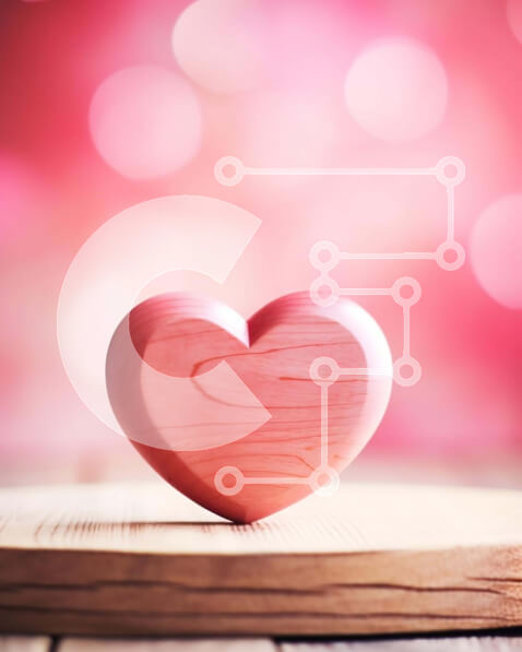 Intra Συλλεκτικό Ξύλινο Παζλ Plywood  4mm - Ξύλινο παιχνίδι σε σχήμα καρδιάς Σε Ξύλινο Κουτί - Διαστάσεις Puzzle: 10x10 cm – 25 κομμάτια