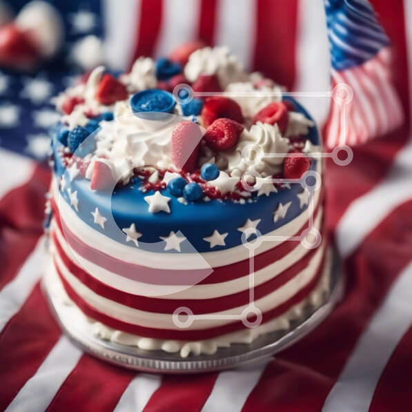 Σετ των 2 Intra Συλλεκτικό Ξύλινο Παζλ Plywood  4mm - Πατριωτική τούρτα για τις γιορτές Σε Ξύλινο Κουτί - Διαστάσεις: 10x10 cm – 25 κομμάτια