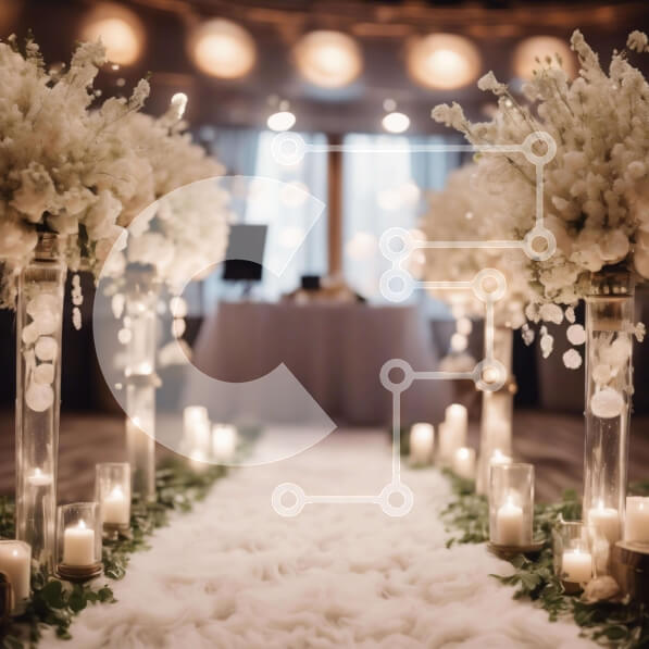 Intra Συλλεκτικό Ξύλινο Παζλ Plywood  4mm - Ρομαντική διακόσμηση διαδρόμου γάμου Σε Ξύλινο Κουτί - Διαστάσεις Puzzle: 10x10 cm – 25 κομμάτια