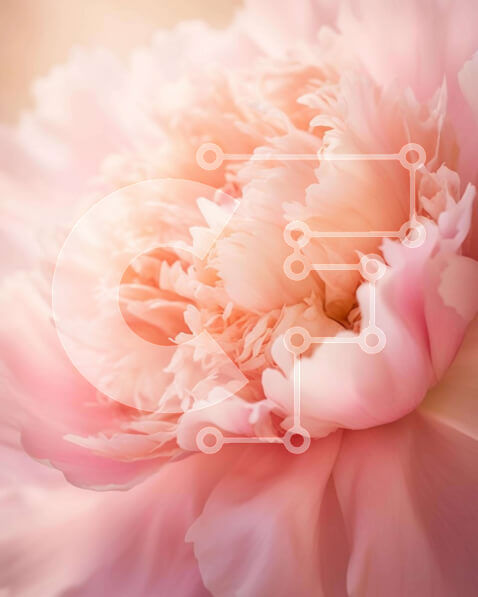 Intra Συλλεκτικό Ξύλινο Παζλ Plywood  4mm - Κοντινό πλάνο Ροζ λουλούδι παιώνιας Σε Ξύλινο Κουτί - Διαστάσεις: 10x10 cm – 25 κομμάτια