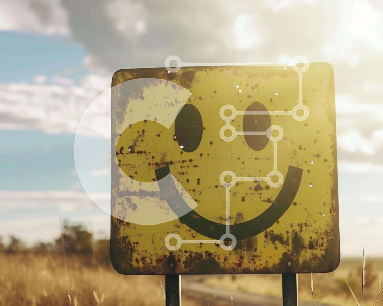 Intra Συλλεκτικό Ξύλινο Παζλ Plywood  4mm - Κίτρινο Smiley Face Σύνδεση ανοιχτό πεδίο Σε Ξύλινο Κουτί - Διαστάσεις Puzzle: 10x10 cm – 25 κομμάτια