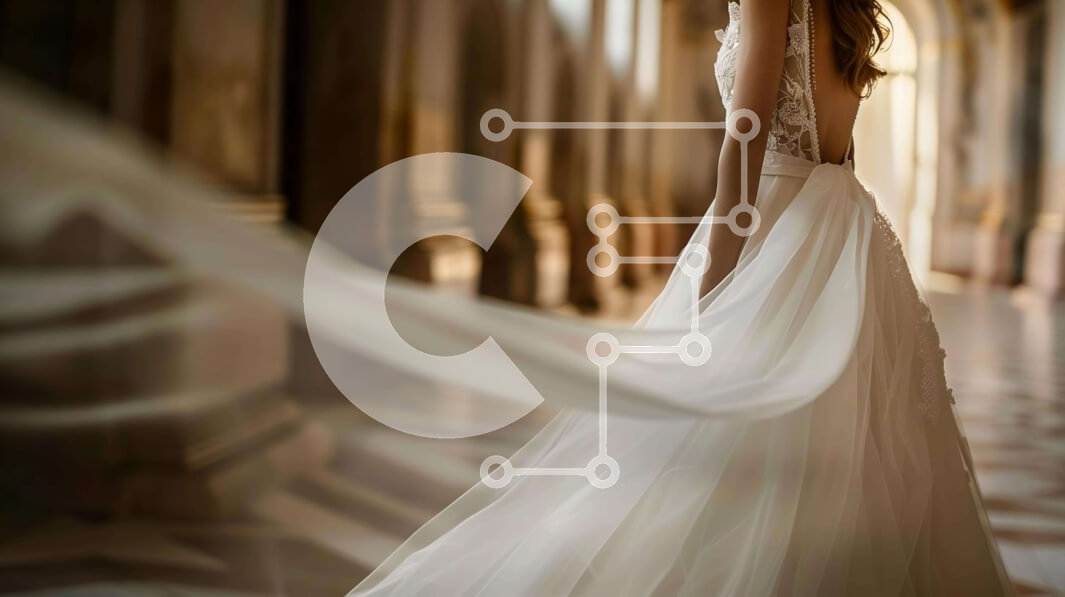 Intra Συλλεκτικό Ξύλινο Παζλ Plywood  4mm - Κομψή γυναίκα με νυφικό που περπατά στον διάδρομο Σε Ξύλινο Κουτί - Διαστάσεις Puzzle: 10x10 cm – 25 κομμάτια