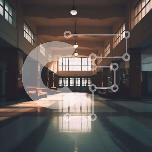 Intra Συλλεκτικό Ξύλινο Παζλ Plywood  4mm - Ευρύχωρος διάδρομος με παγκάκια και παράθυρα Σε Ξύλινο Κουτί - Διαστάσεις Puzzle: 10x10 cm – 25 κομμάτια