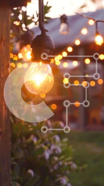 Σετ των 2 Intra Συλλεκτικό Ξύλινο Παζλ Plywood  4mm - Προσκαλώντας φωτιστικά εξωτερικού χώρου Σε Ξύλινο Κουτί - Διαστάσεις: 10x10 cm – 25 κομμάτια