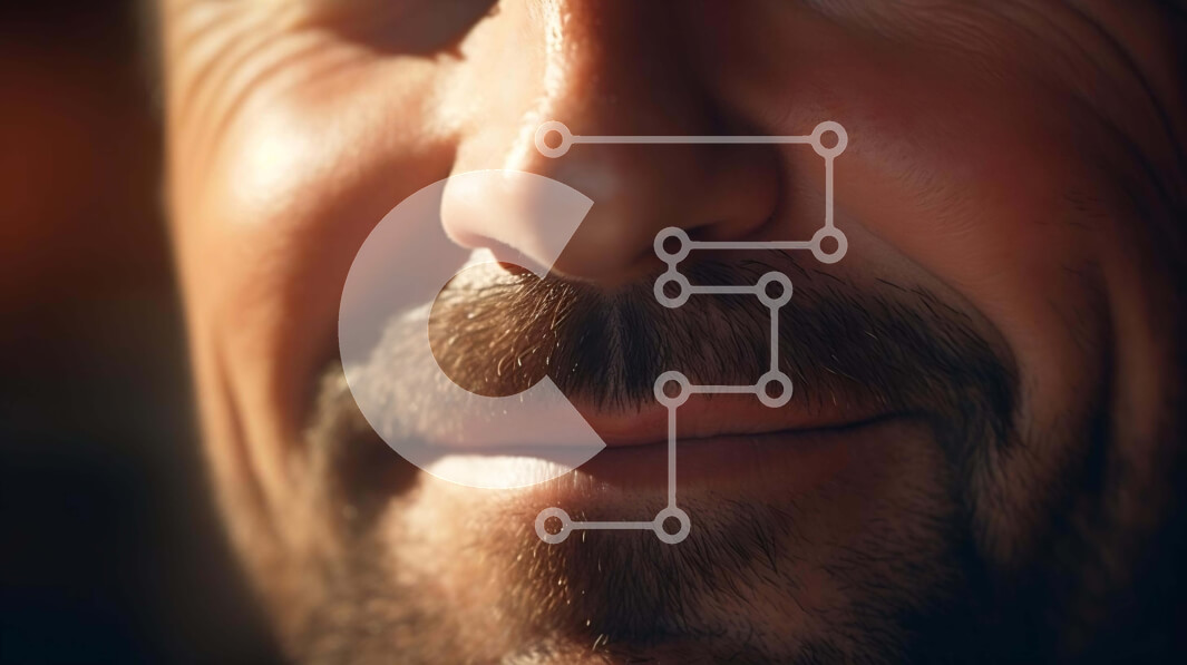 Intra Συλλεκτικό Ξύλινο Παζλ Plywood  4mm - Close-up πορτρέτο του χαμογελαστού άνδρα Σε Ξύλινο Κουτί - Διαστάσεις Puzzle: 10x10 cm – 25 κομμάτια