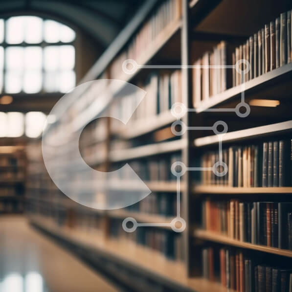 Intra Συλλεκτικό Ξύλινο Παζλ Plywood  4mm - Βιβλιοθήκη με σειρές από ράφια Σε Ξύλινο Κουτί - Διαστάσεις Puzzle: 10x10 cm – 25 κομμάτια