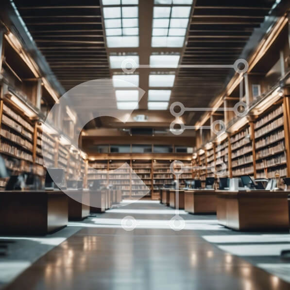 Intra Συλλεκτικό Ξύλινο Παζλ Plywood  4mm - Σκηνή Μεγάλης Βιβλιοθήκης Σε Ξύλινο Κουτί - Διαστάσεις Puzzle: 10x10 cm – 25 κομμάτια