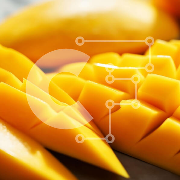 Σετ των 2 Intra Συλλεκτικό Ξύλινο Παζλ Plywood  4mm - Πολύχρωμα μάνγκο σε φέτες Σε Ξύλινο Κουτί - Διαστάσεις: 10x10 cm – 25 κομμάτια