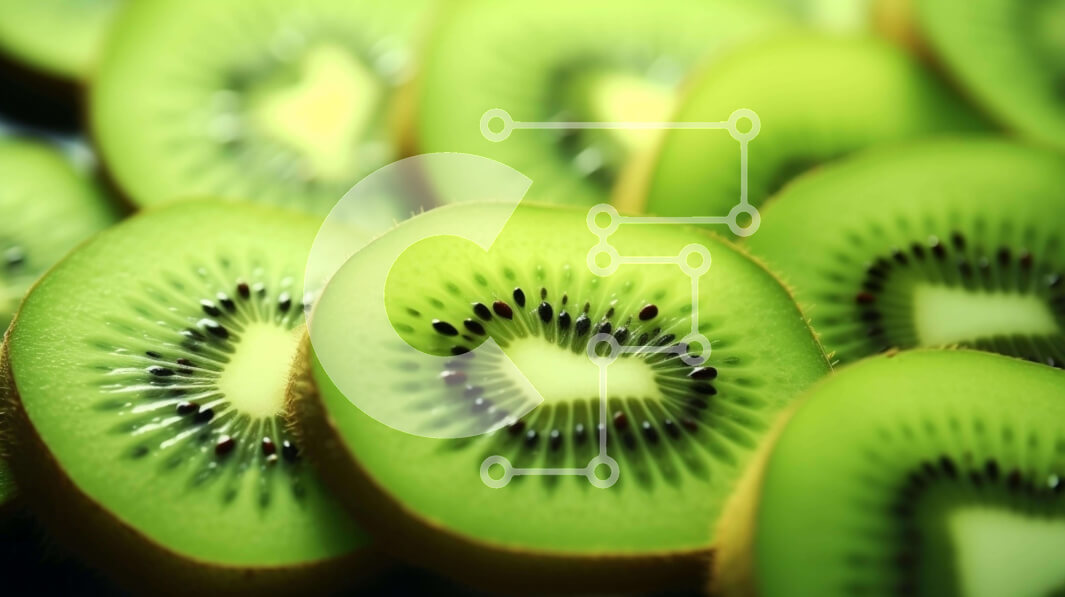 Σετ των 2 Intra Συλλεκτικό Ξύλινο Παζλ Plywood  4mm - Φέτες φρούτων ακτινιδίων σε σχήμα καρδιάς Σε Ξύλινο Κουτί - Διαστάσεις: 10x10 cm – 25 κομμάτια