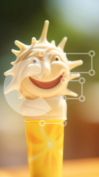 Intra Συλλεκτικό Ξύλινο Παζλ Plywood  4mm - Ειδώλιο Ήλιου Παιχνιδιού στο πορτοκαλί κύπελλο Σε Ξύλινο Κουτί - Διαστάσεις: 10x10 cm – 25 κομμάτια