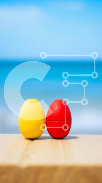 Intra Συλλεκτικό Ξύλινο Παζλ Plywood  4mm - Πολύχρωμες μπάλες σε ξύλινο τραπέζι Σε Ξύλινο Κουτί - Διαστάσεις: 10x10 cm – 25 κομμάτια