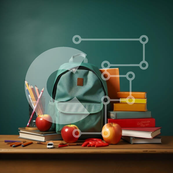 Intra Συλλεκτικό Ξύλινο Παζλ Plywood  4mm - Σχολικά είδη σε ξύλινο τραπέζι Σε Ξύλινο Κουτί - Διαστάσεις Puzzle: 10x10 cm – 25 κομμάτια