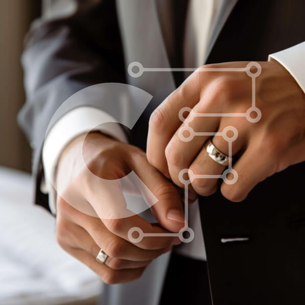 Intra Συλλεκτικό Ξύλινο Παζλ Plywood  4mm - Κομψό Ανδρικό Δαχτυλίδι Προσαρμογής Σε Ξύλινο Κουτί - Διαστάσεις Puzzle: 10x10 cm – 25 κομμάτια