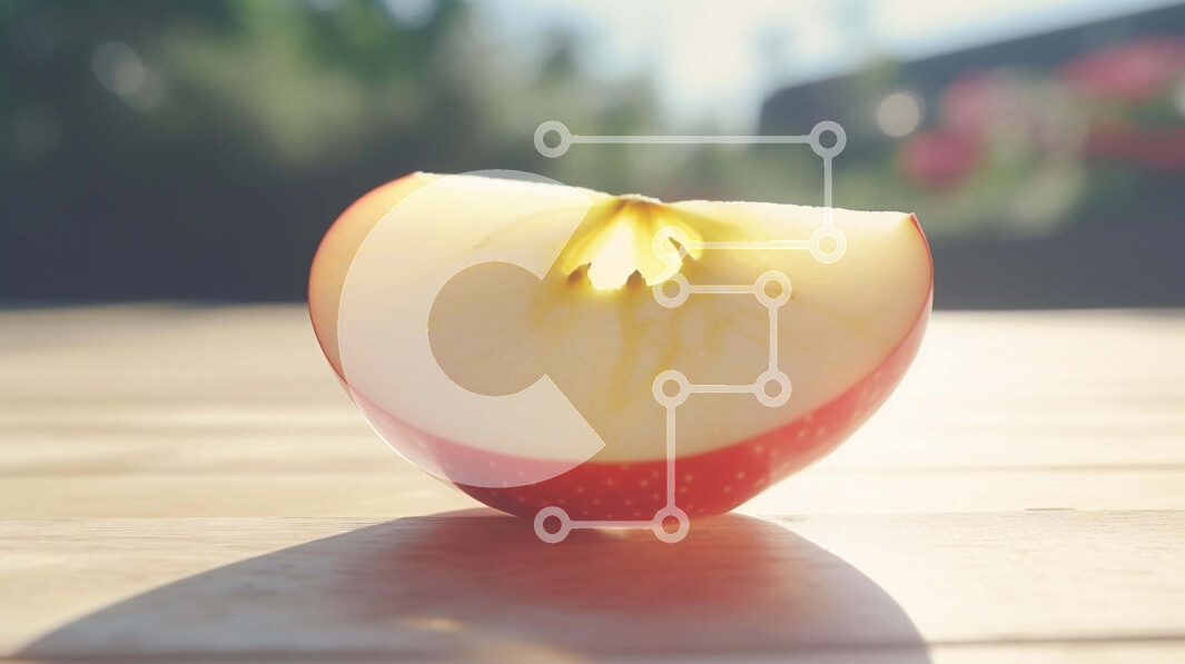 Σετ των 2 Intra Συλλεκτικό Ξύλινο Παζλ Plywood  4mm - Φρεσκοκομμένο μήλο Σε Ξύλινο Κουτί - Διαστάσεις: 10x10 cm – 25 κομμάτια