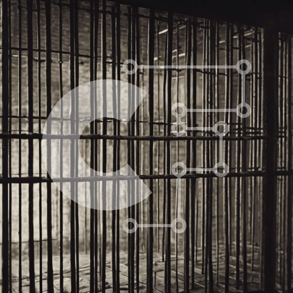 Intra Συλλεκτικό Ξύλινο Παζλ Plywood  4mm - Άδειο κελί φυλακής με ράβδους Σε Ξύλινο Κουτί - Διαστάσεις Puzzle: 10x10 cm – 25 κομμάτια