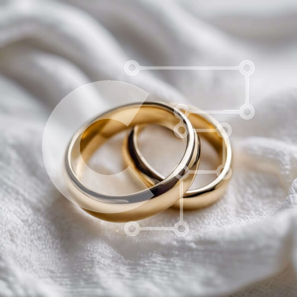 Σετ των 2 Intra Συλλεκτικό Ξύλινο Παζλ Plywood  4mm - Συμβολικές βέρες σε λευκό ύφασμα Σε Ξύλινο Κουτί - Διαστάσεις: 10x10 cm – 25 κομμάτια