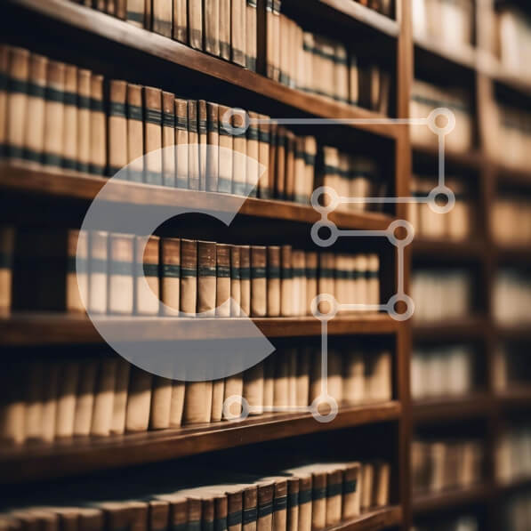 Intra Συλλεκτικό Ξύλινο Παζλ Plywood  4mm - Vintage βιβλιοθήκη με σειρές από ράφια Σε Ξύλινο Κουτί - Διαστάσεις Puzzle: 10x10 cm – 25 κομμάτια