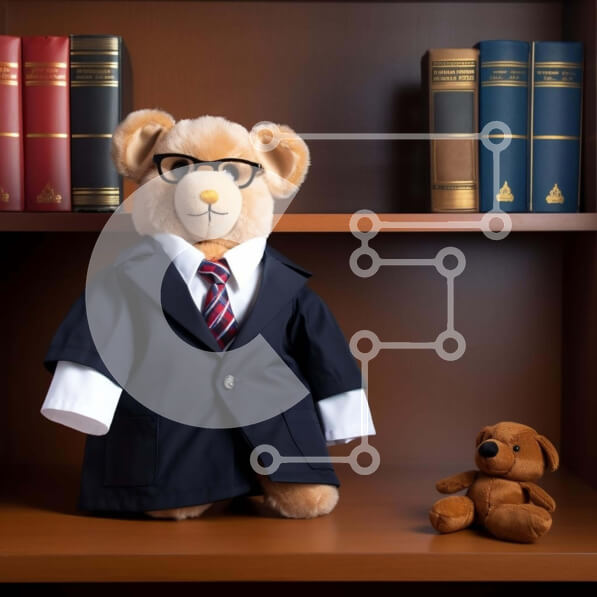 Intra Συλλεκτικό Ξύλινο Παζλ Plywood  4mm - Teddy Bear με επίσημη ενδυμασία σε ράφια Σε Ξύλινο Κουτί - Διαστάσεις: 10x10 cm – 25 κομμάτια