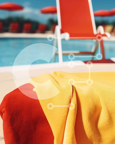 Intra Συλλεκτικό Ξύλινο Παζλ Plywood  4mm - Ηλιόλουστη μέρα στην πισίνα Σε Ξύλινο Κουτί - Διαστάσεις Puzzle: 10x10 cm – 25 κομμάτια