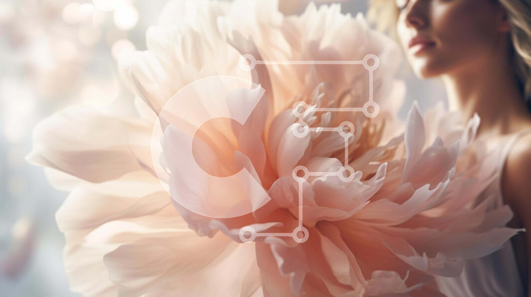 Σετ των 2 Intra Συλλεκτικό Ξύλινο Παζλ Plywood  4mm - Γυναίκα με τεράστιο ροζ λουλούδι Σε Ξύλινο Κουτί - Διαστάσεις: 10x10 cm – 25 κομμάτια