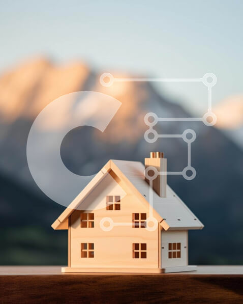 Intra Συλλεκτικό Ξύλινο Παζλ Plywood  4mm - Μοντέλο μικρού σπιτιού σε ξύλινο τραπέζι Σε Ξύλινο Κουτί - Διαστάσεις Puzzle: 10x10 cm – 25 κομμάτια