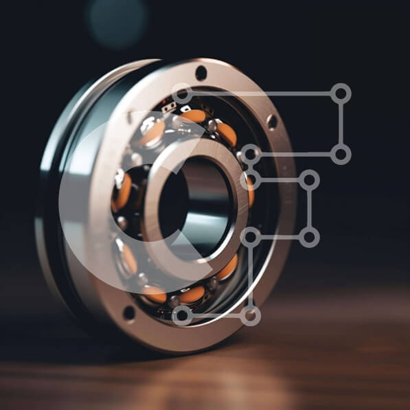 Intra Συλλεκτικό Ξύλινο Παζλ Plywood  4mm - Μεταλλικό ρουλεμάν για βιομηχανικές εφαρμογές Σε Ξύλινο Κουτί - Διαστάσεις Puzzle: 10x10 cm – 25 κομμάτια