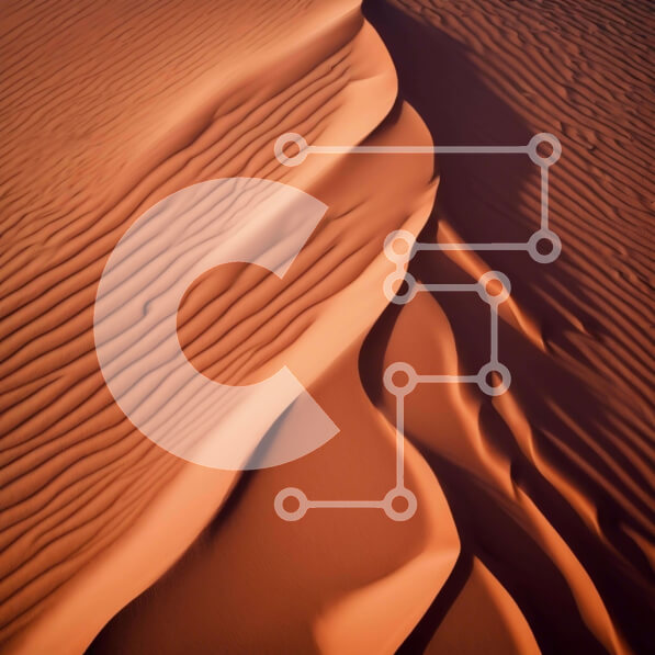 Intra Συλλεκτικό Ξύλινο Παζλ Plywood  4mm - Εναέρια άποψη του αμμόλοφου στην έρημο Σε Ξύλινο Κουτί - Διαστάσεις: 10x10 cm – 25 κομμάτια