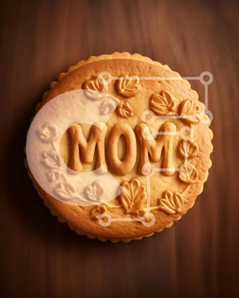 Σετ των 2 Intra Συλλεκτικό Ξύλινο Παζλ Plywood  4mm - Καλλιτεχνικό μπισκότο με σκάλισμα «μαμάς» και διακοσμήσεις με λουλούδια Σε Ξύλινο Κουτί - Διαστάσεις: 10x10 cm – 25 κομμάτια