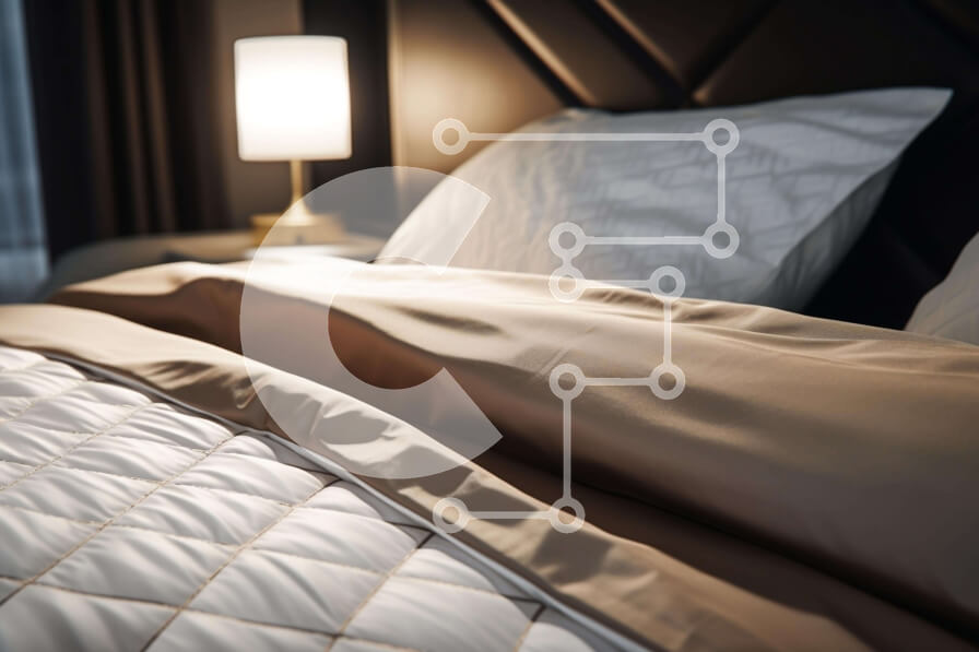 Intra Συλλεκτικό Ξύλινο Παζλ Plywood  4mm - Άνετο υπνοδωμάτιο με όμορφα στρωμένο κρεβάτι Σε Ξύλινο Κουτί - Διαστάσεις Puzzle: 10x10 cm – 25 κομμάτια