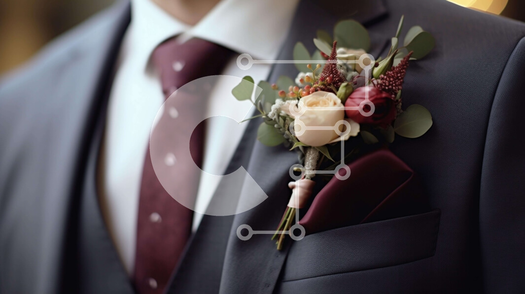 Intra Συλλεκτικό Ξύλινο Παζλ Plywood  4mm - Άνδρας με μπλε κοστούμι με μπουτονιέρα Σε Ξύλινο Κουτί - Διαστάσεις Puzzle: 10x10 cm – 25 κομμάτια