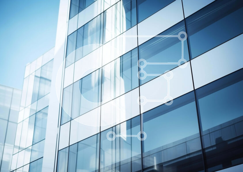 Intra Συλλεκτικό Ξύλινο Παζλ Plywood  4mm - Σύγχρονο κτίριο γραφείων με γυάλινα παράθυρα Σε Ξύλινο Κουτί - Διαστάσεις Puzzle: 10x10 cm – 25 κομμάτια