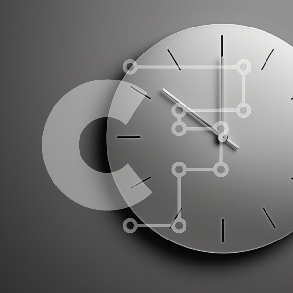 Intra Συλλεκτικό Ξύλινο Παζλ Plywood  4mm - Γκρι ρολόι τοίχου Σε Ξύλινο Κουτί - Διαστάσεις: 10x10 cm – 25 κομμάτια