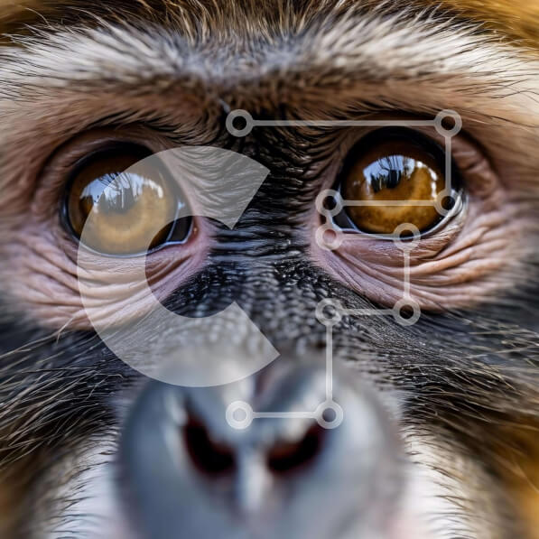 Intra Συλλεκτικό Ξύλινο Παζλ Plywood  4mm - Περίεργος πίθηκος Σε Ξύλινο Κουτί - Διαστάσεις: 10x10 cm – 25 κομμάτια