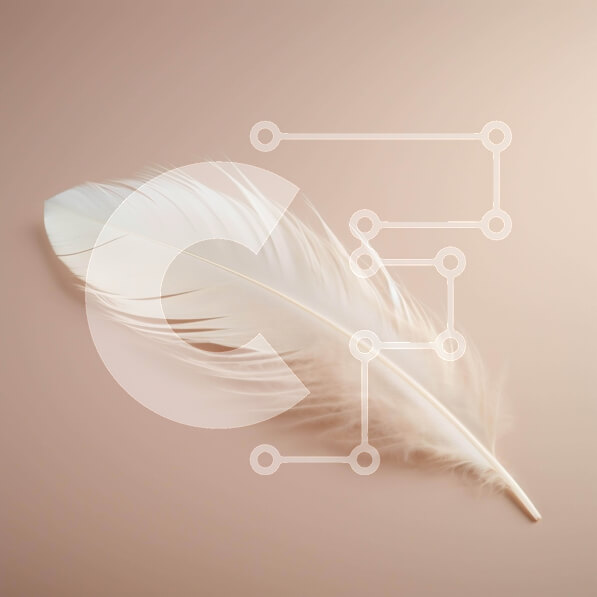 Intra Συλλεκτικό Ξύλινο Παζλ Plywood  4mm - Λευκό φτερό σε υπόλευκο φόντο Σε Ξύλινο Κουτί - Διαστάσεις: 10x10 cm – 25 κομμάτια