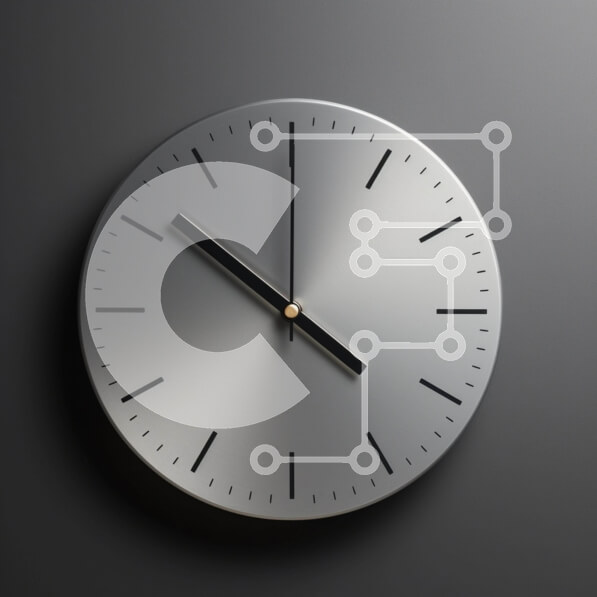 Intra Συλλεκτικό Ξύλινο Παζλ Plywood  4mm - Γκρι ρολόι τοίχου στις 11:15 π.μ Σε Ξύλινο Κουτί - Διαστάσεις: 10x10 cm – 25 κομμάτια