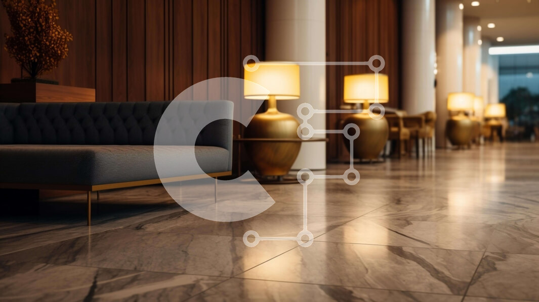 Intra Συλλεκτικό Ξύλινο Παζλ Plywood  4mm - Πολυτελές λόμπι με επένδυση από μάρμαρο Σε Ξύλινο Κουτί - Διαστάσεις Puzzle: 10x10 cm – 25 κομμάτια