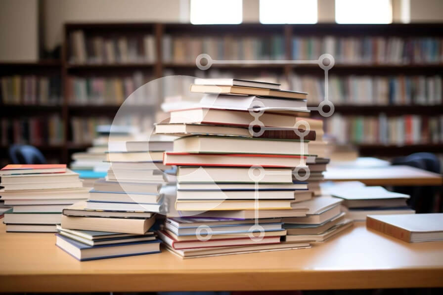 Intra Συλλεκτικό Ξύλινο Παζλ Plywood  4mm - Σκηνή βιβλιοθήκης με βιβλία στο τραπέζι και ράφια Σε Ξύλινο Κουτί - Διαστάσεις Puzzle: 10x10 cm – 25 κομμάτια