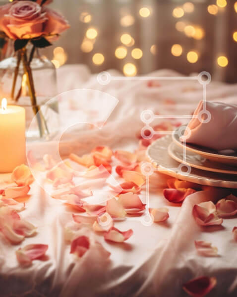 Intra Συλλεκτικό Ξύλινο Παζλ Plywood  4mm - Κομψή ρύθμιση τραπεζαρίας Σε Ξύλινο Κουτί - Διαστάσεις Puzzle: 10x10 cm – 25 κομμάτια