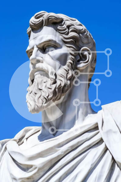 Intra Συλλεκτικό Ξύλινο Παζλ Plywood  4mm - Γλυπτό προτομής αρχαιοελληνικού ανθρώπου Σε Ξύλινο Κουτί - Διαστάσεις Puzzle: 10x10 cm – 25 κομμάτια