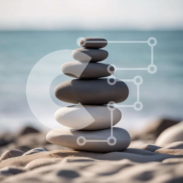 Intra Συλλεκτικό Ξύλινο Παζλ Plywood  4mm - Στοίβα από πέτρες Σε Ξύλινο Κουτί - Διαστάσεις: 10x10 cm – 25 κομμάτια