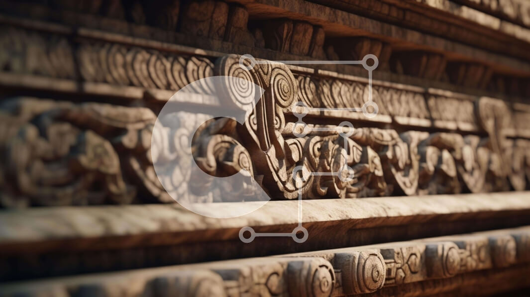 Intra Συλλεκτικό Ξύλινο Παζλ Plywood  4mm - Περίτεχνα σκαλισμένος ξύλινος τοίχος με πουλιά σκαρφαλωμένα Σε Ξύλινο Κουτί - Διαστάσεις Puzzle: 10x10 cm – 25 κομμάτια