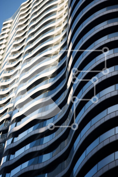 Intra Συλλεκτικό Ξύλινο Παζλ Plywood  4mm - Κτίριο από γυαλί και μέταλλο με ρολόι Σε Ξύλινο Κουτί - Διαστάσεις Puzzle: 10x10 cm – 25 κομμάτια