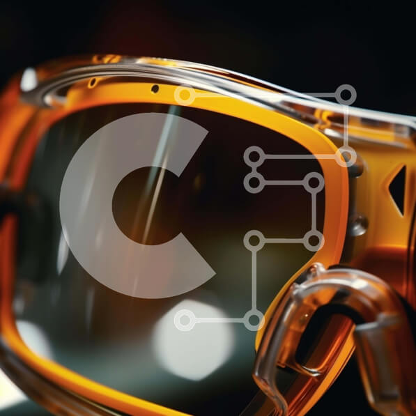 Σετ των 2 Intra Συλλεκτικό Ξύλινο Παζλ Plywood  4mm - Ζωντανά πορτοκαλί γυαλιά Σε Ξύλινο Κουτί - Διαστάσεις: 10x10 cm – 25 κομμάτια