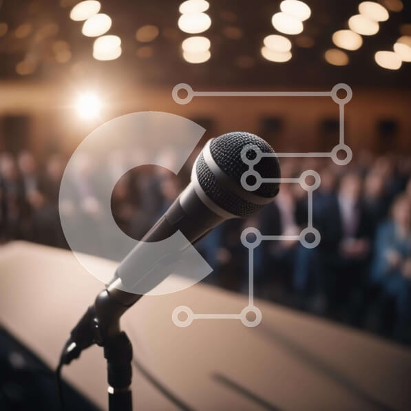 Intra Συλλεκτικό Ξύλινο Παζλ Plywood  4mm - Μικρόφωνο στο αμφιθέατρο με κοινό Σε Ξύλινο Κουτί - Διαστάσεις Puzzle: 10x10 cm – 25 κομμάτια