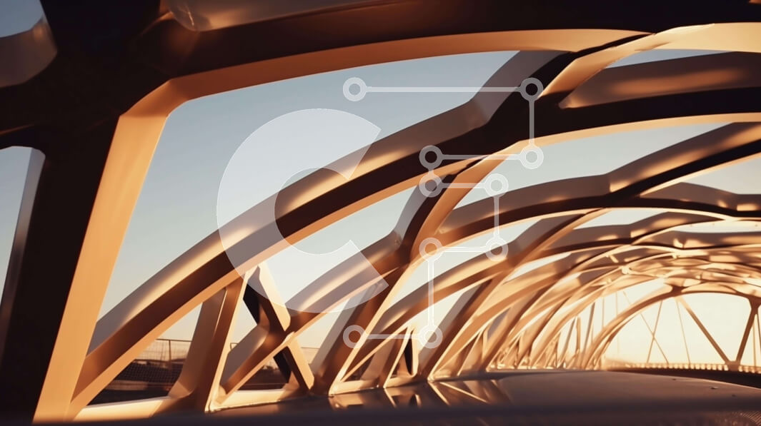 Intra Συλλεκτικό Ξύλινο Παζλ Plywood  4mm - Ηλιοβασίλεμα γέφυρα με μέταλλο και ξύλο Σε Ξύλινο Κουτί - Διαστάσεις Puzzle: 10x10 cm – 25 κομμάτια