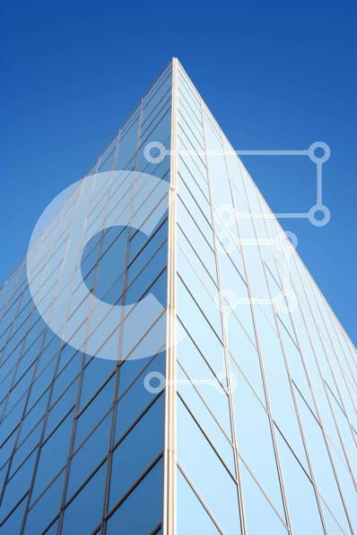 Intra Συλλεκτικό Ξύλινο Παζλ Plywood  4mm - Κτίριο με γυάλινους τοίχους σε αστικό περιβάλλον Σε Ξύλινο Κουτί - Διαστάσεις Puzzle: 10x10 cm – 25 κομμάτια