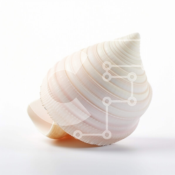 Intra Συλλεκτικό Ξύλινο Παζλ Plywood  4mm - Ροζ και Λευκό Κοχύλι Σε Ξύλινο Κουτί - Διαστάσεις: 10x10 cm – 25 κομμάτια